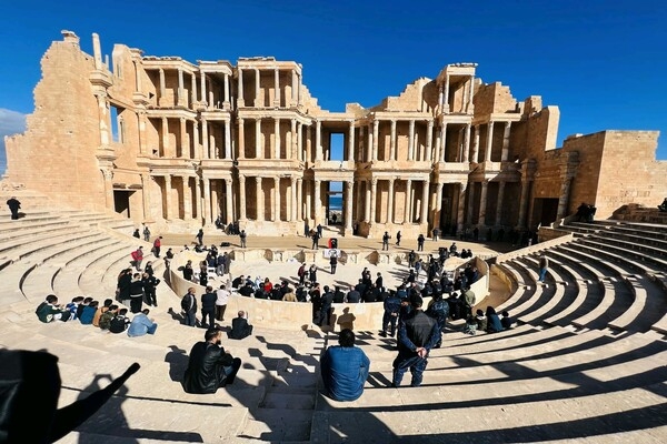 THE REOPENING OF SABRATHA THEATRE.